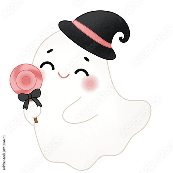 Fototapeta Halloween cute ghost