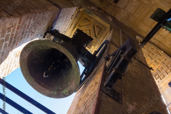 Fototapeta Old bells of the Cathedral of the Giralda in Seville Spain