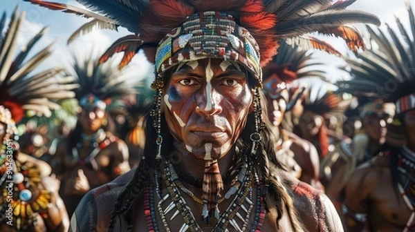 Fototapeta Photo realistic isolated tribe