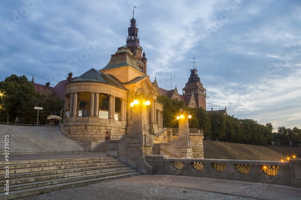 Fototapeta Wały Chrobrego(Tarasy Hakena) ,Szczecin ,Polska 

