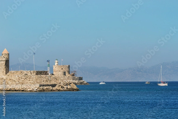 Fototapeta Rhodes old town