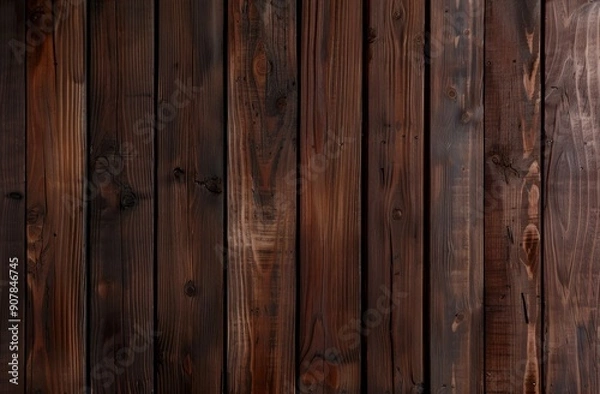 Obraz Dark brown wood texture background