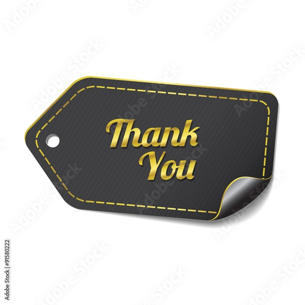 Obraz Thank You golden Vector Icon Design