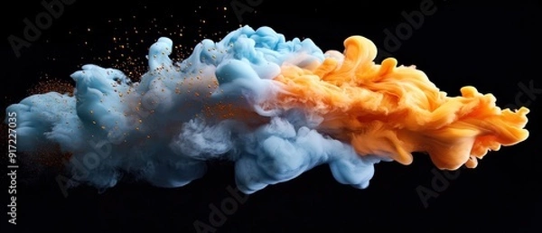 Fototapeta Paint Splash Colore Smoke Water Absrtact Creative Art Background Wallpaper