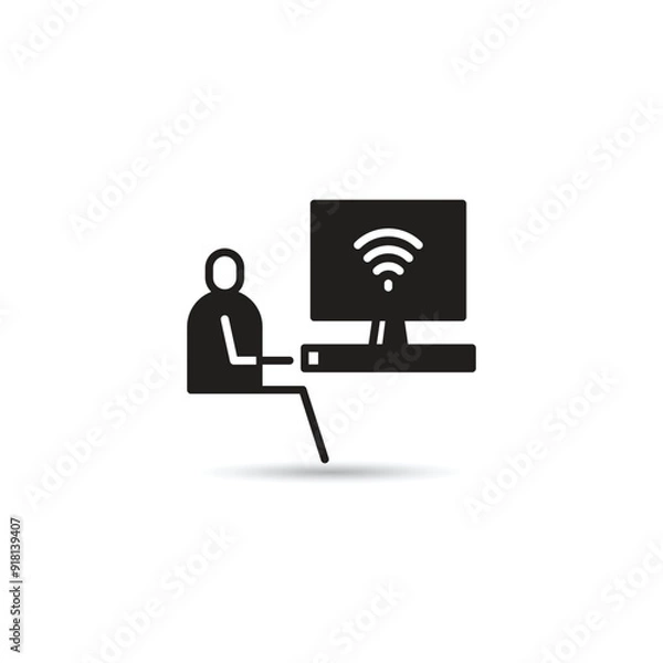 Fototapeta smart television icon vector illustration