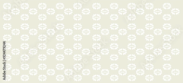 Fototapeta Seamless pattern with flowers