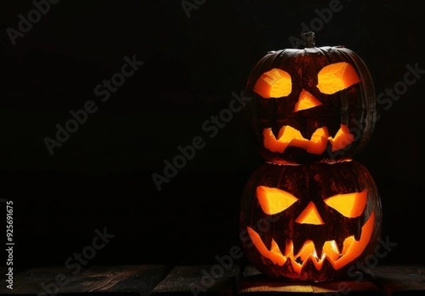 Obraz Spooky Jack-o'-Lanterns