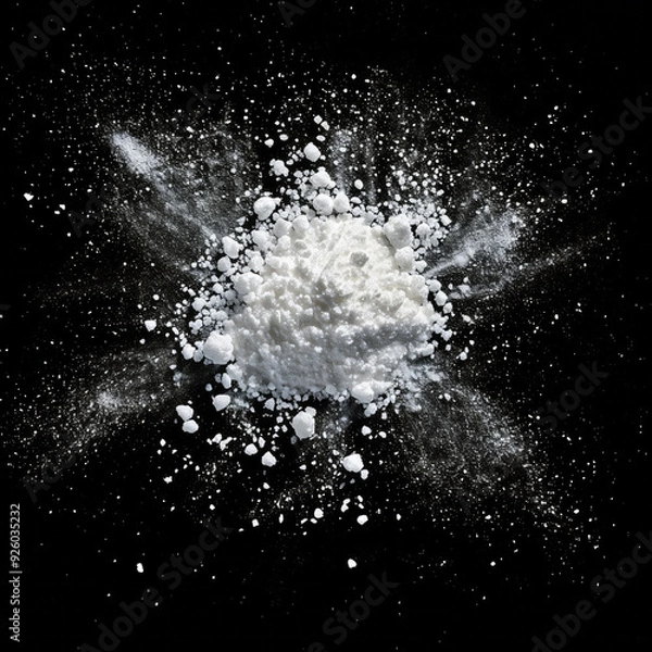 Fototapeta Powdered sugar sprinkled on