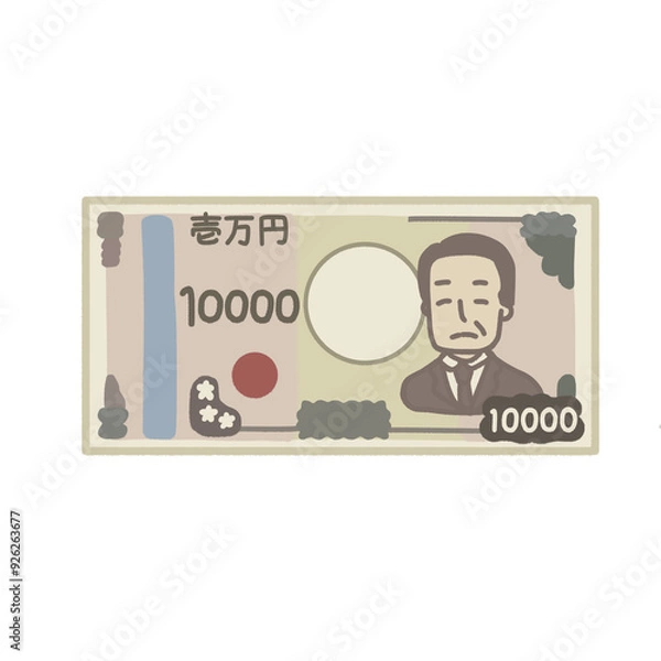 Fototapeta 新一万円札のイラスト