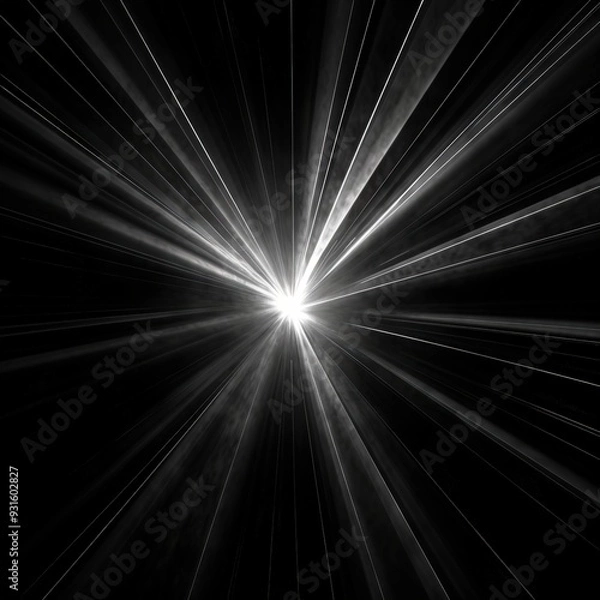 Fototapeta Bright light rays