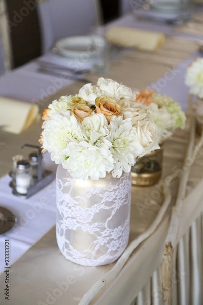 Fototapeta Wedding table decoration