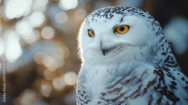 Fototapeta Snowy Owl Portrait