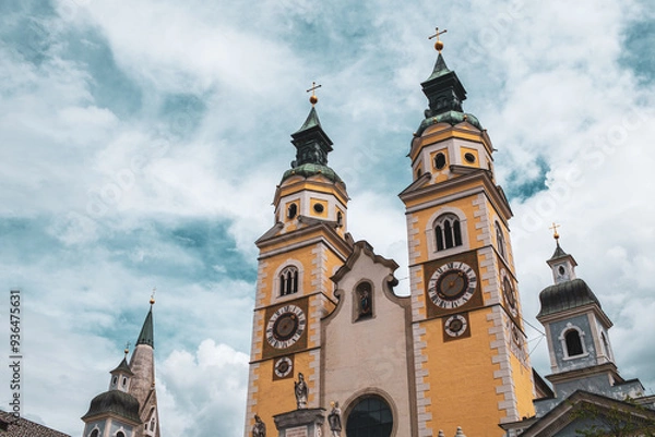 Fototapeta View of the Brixen Cathedral in South Tyrol, Italy.