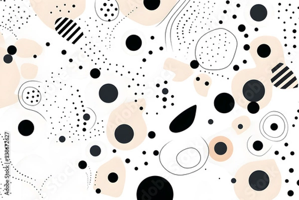 Fototapeta Creative Abstract Minimalist Round, Circle Design For Web Banner and HD Wallpaper.