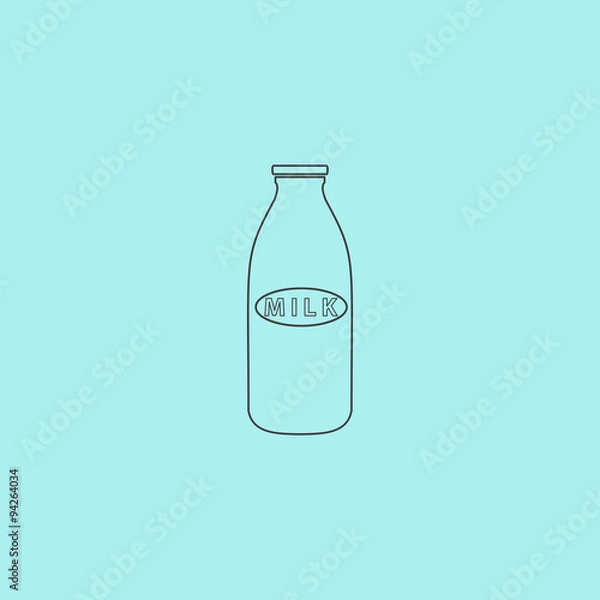 Fototapeta milk bottle icon