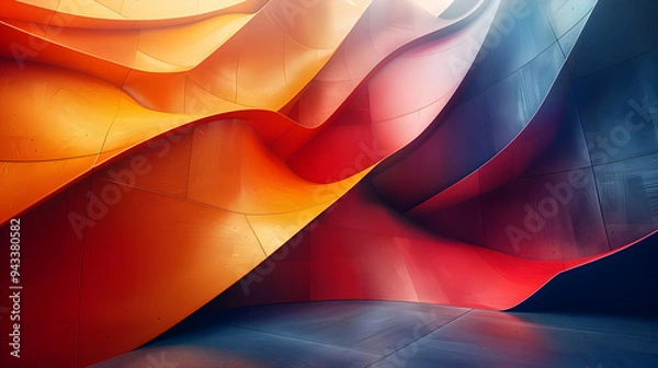 Obraz Abstract Neon Waves: A Radiant Light Show in Colorful Backgrounds