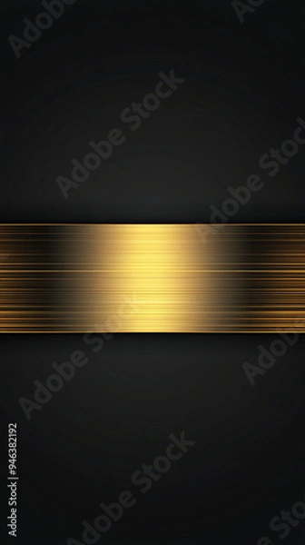 Fototapeta Circular Brushed Gold Metal Texture