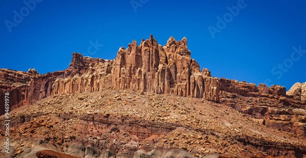 Fototapeta The Castle, Capital Reef National Park, Utah, USA.