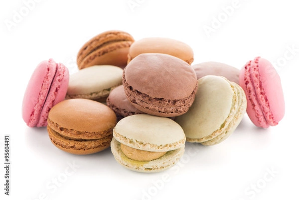 Fototapeta Colorful French Macarons