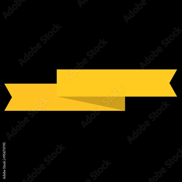 Fototapeta Yellow ribbon banner