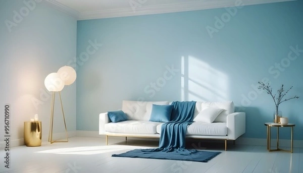 Fototapeta Photo interior modern design room 3d illustration