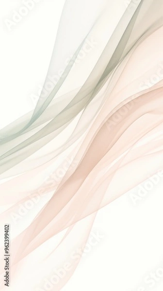 Fototapeta Subdued gradient flow. Featuring a subdued gradient with muted hues of sage green and dusty rose. Showcasing a flowing and subtle visual effect. Ideal for calm backgrounds or subdued designs