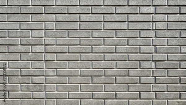 Fototapeta Exterior grey brick wall background with a repetitive pattern design