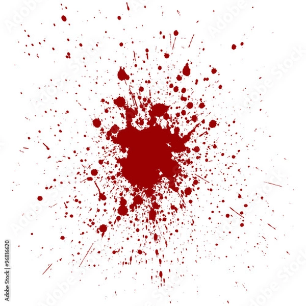 Fototapeta Vector red color splatter background. illustration vector