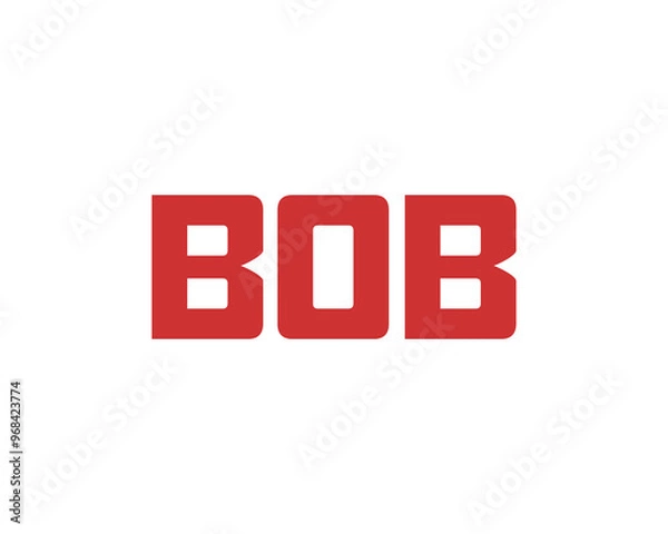 Fototapeta BOB Logo design vector template. BOB