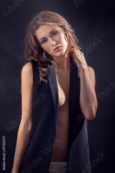 Fototapeta beautiful sensual woman