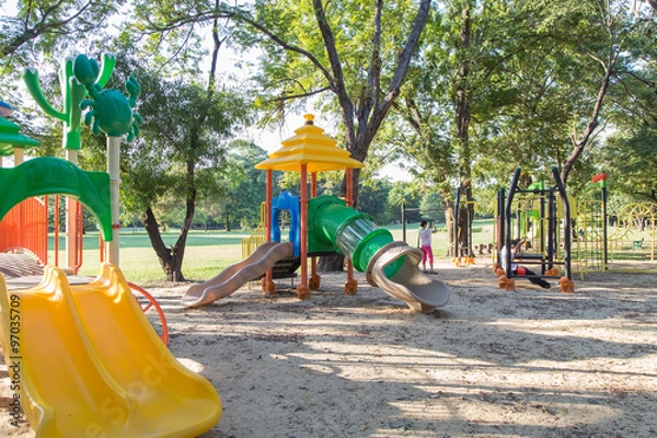 Fototapeta Colorful children playground