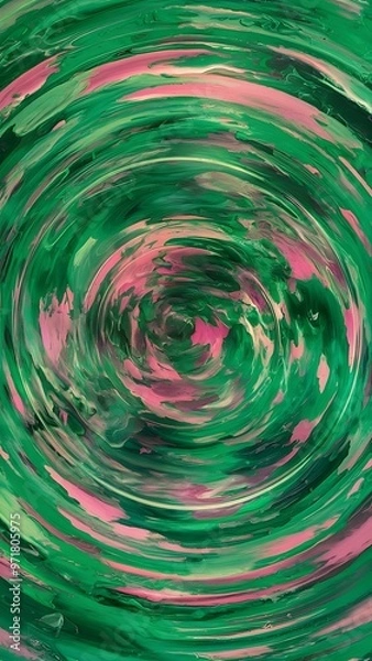 Fototapeta Abstract background with green, pink, purple elements