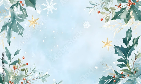 Fototapeta Christmas and New Year-themed graphic backgrounds for cards