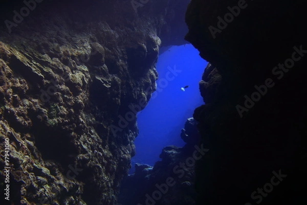 Fototapeta 宮古島　中の島チャンネルの地形
