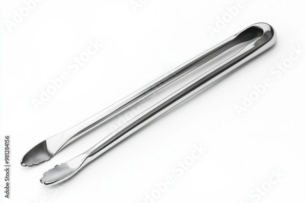 Fototapeta Stainless Steel Tongs: Multipurpose Kitchen Utensil