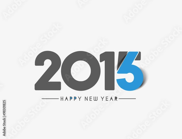 Fototapeta Happy new year 2016