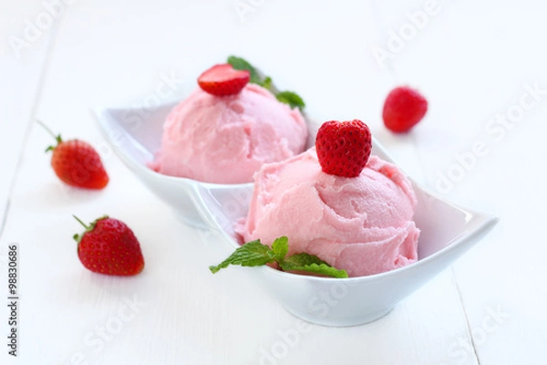 Fototapeta Ice Cream Strawberry.