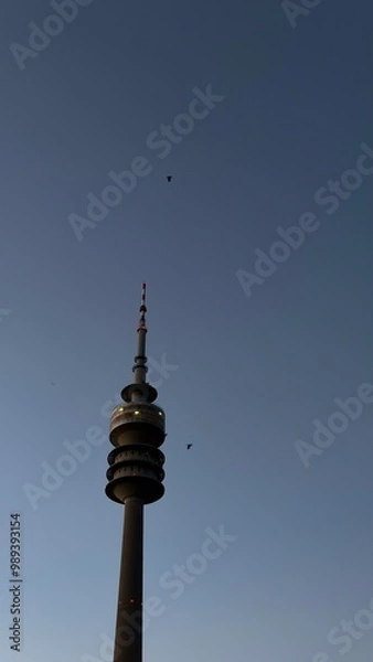 Fototapeta Münchner Fernsehturm bei Abend