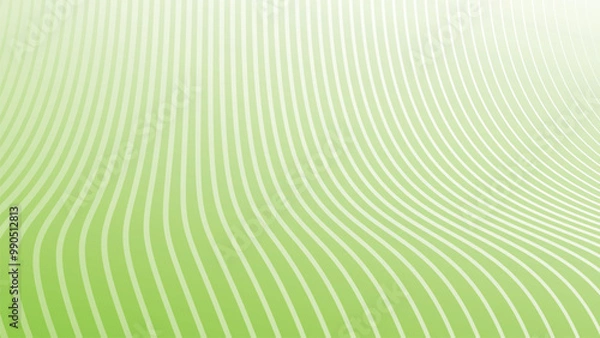 Fototapeta Green abstract background with curve stripes line for backdrop or presentation