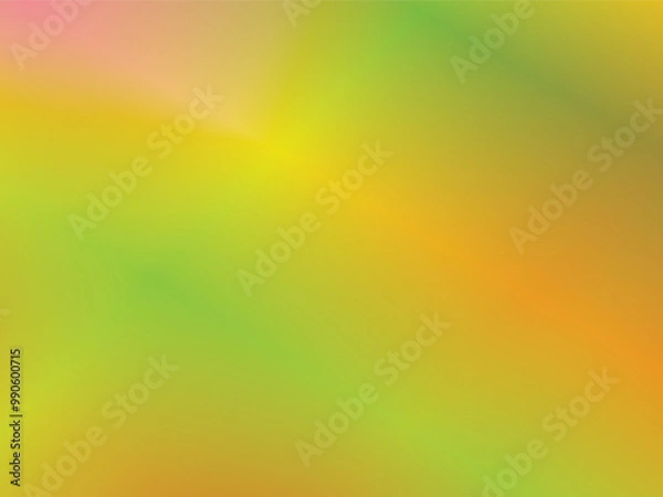 Fototapeta Blurry abstract illustration with gradient, ui design background with yellow tech pattern