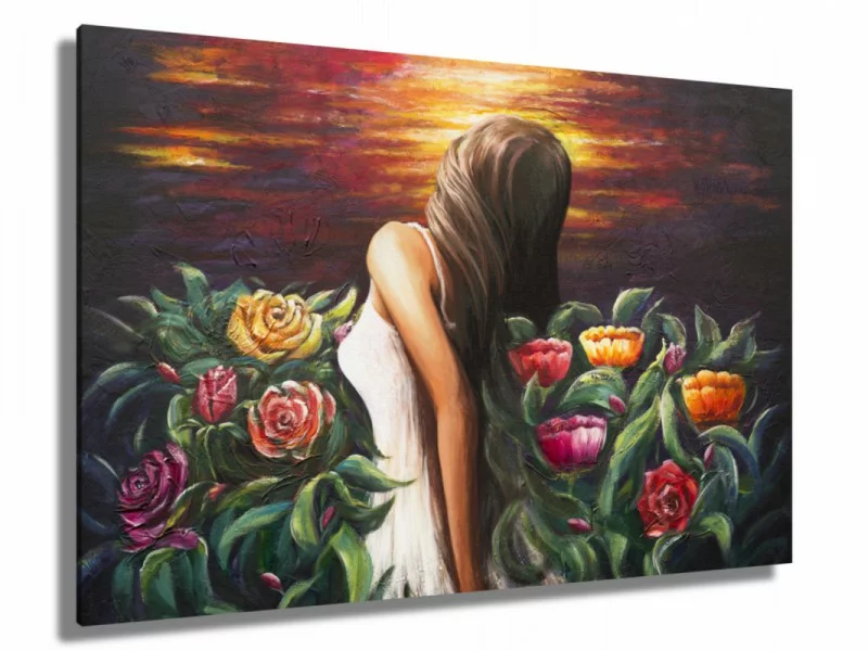 Obraz ręcznie malowany - zapach kwiatów - obrazek 1
