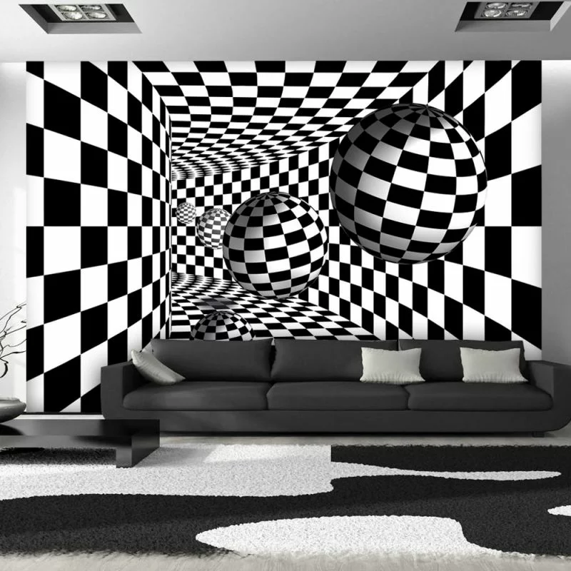 Czarno-biała Fototapeta 3D