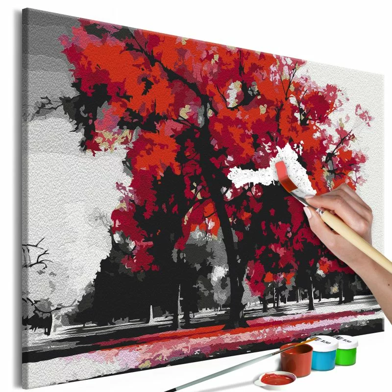 Obraz do samodzielnego malowania - Wyraziste drzewo - obrazek 1