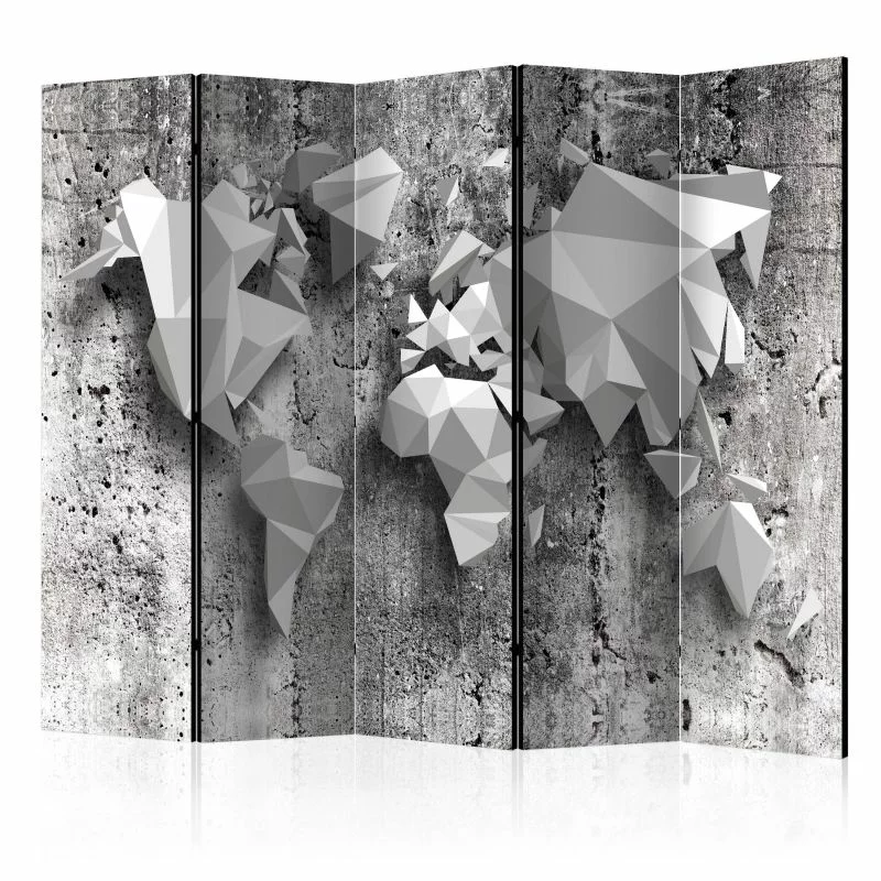 Parawan - Mapa świata: origami II - obrazek 1
