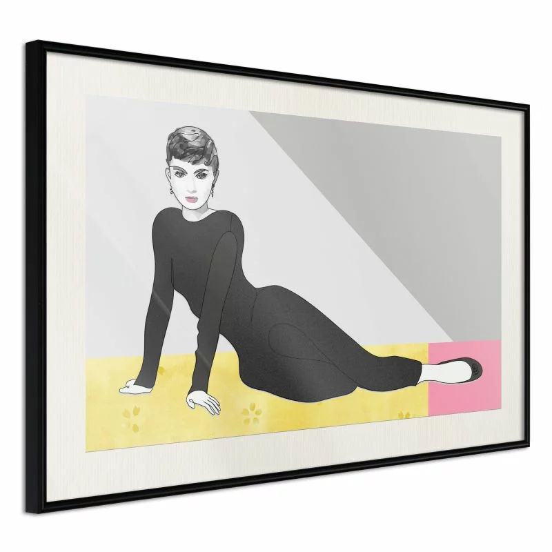 Plakat - Elegancka Audrey - obrazek 1