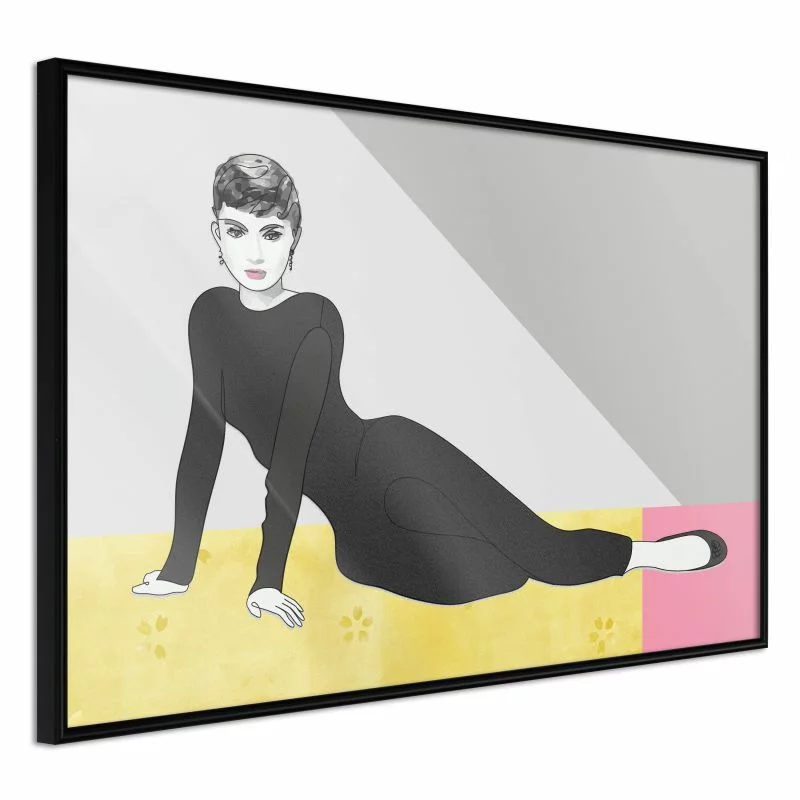 Plakat - Elegancka Audrey - obrazek 1