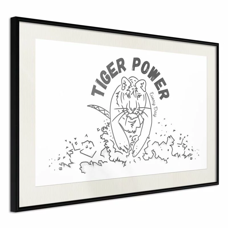 Plakat - Wewnętrzny tygrys - obrazek 1