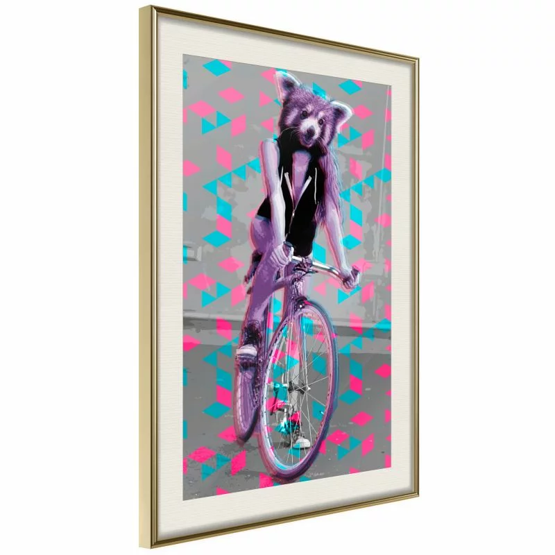 Plakat - Niezwykła rowerzystka - obrazek 1