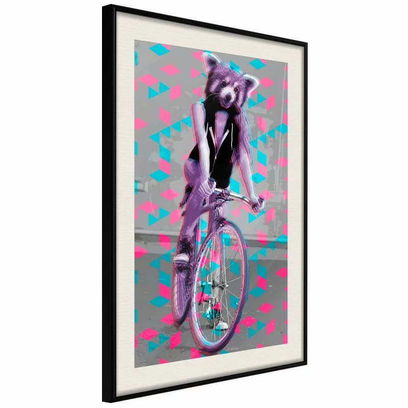 Plakat - Niezwykła rowerzystka - obrazek 1