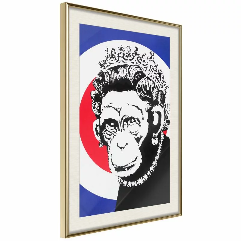 Plakat - Banksy: Monkey Queen - obrazek 1